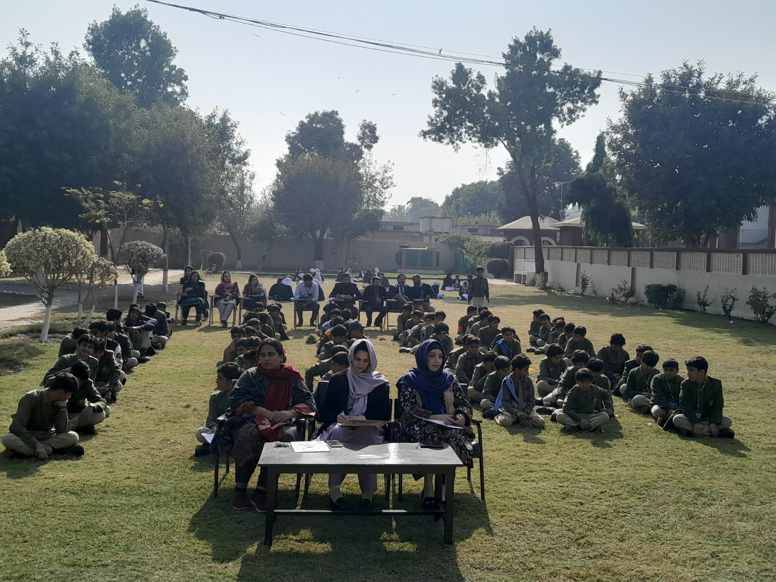 Morning assembly at Army Public College Sialkot Cantt - 1
